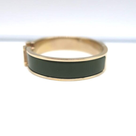 Hermes Clic H PM Bracelet Forest Green Enamel & Gold - Picture 6 of 7